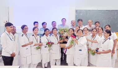 परिचारिका ही रुग्ण सेवेची खरी जननी - डॉ. अमोल डोईफोडे; जागतिक परिचारिका दिनानिमित्त एमआयडीएसआर दंत महाविद्यालयात कृतज्ञता सोहळा